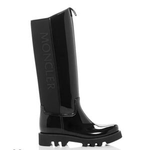 Moncler Glossy Black Rain Boots size 36